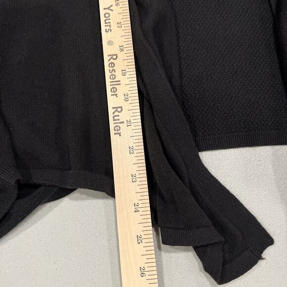 Catherine’s Cardigan Women 3XL Black Short Sleeve Open Front‎ - Picture 8 of 11